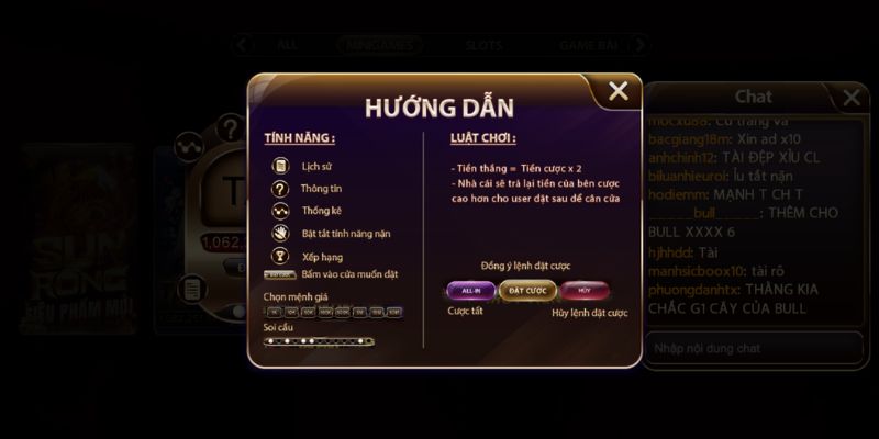 Luật chơi tài xỉu